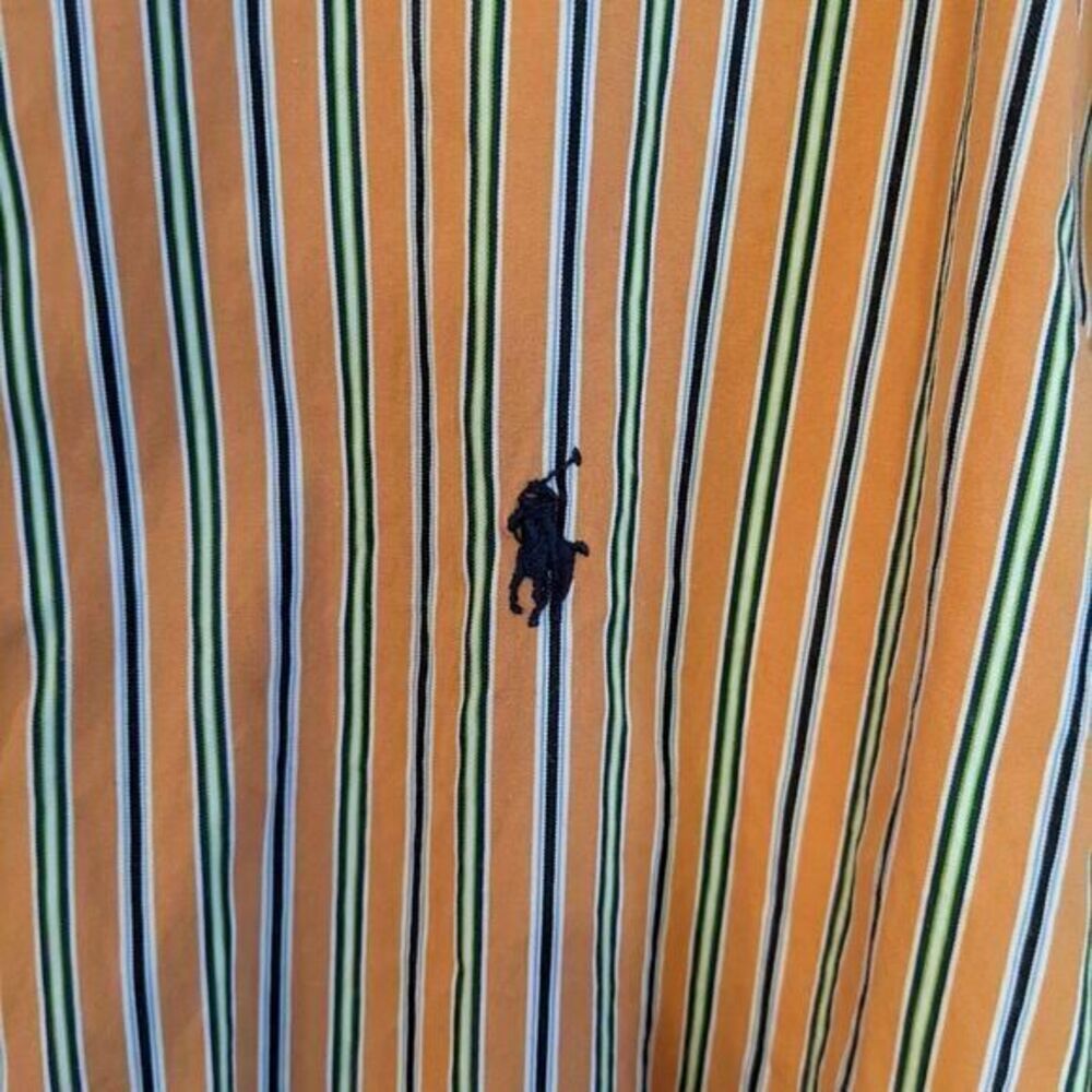 Ralph‎ Lauren Custom Fit Size 18 36-37 Long Sleeve Casual Dress Shirt
